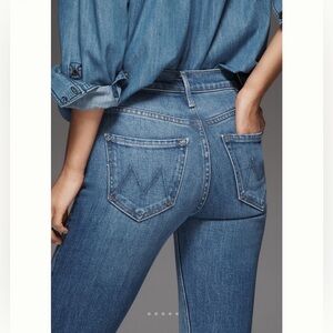 MOTHER Dazzler Mid-Rise Ankle Jeans When the Time is Right Straight Leg NEW 26